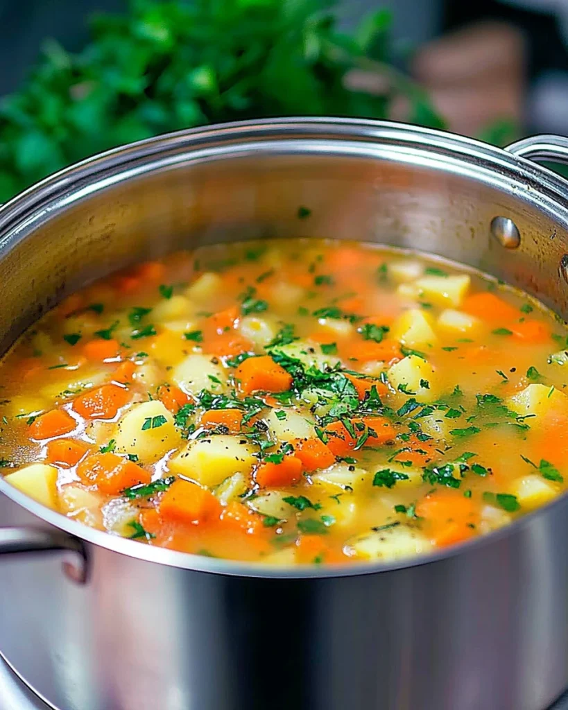 Schüssel mit Wundersuppe, gesundes Rezept aus frischen Zutaten.