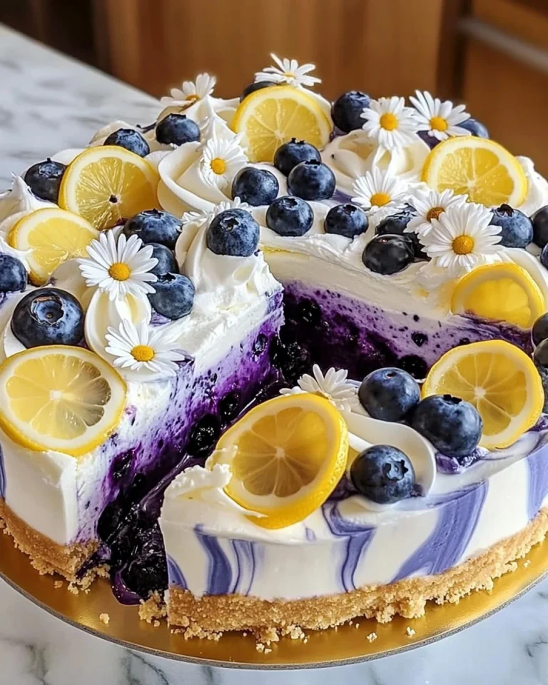 Zitronen-Heidelbeer-Cheesecake