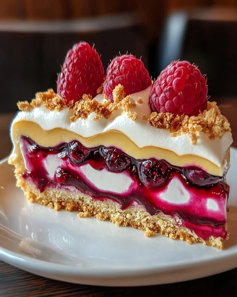 Zitronen-Himbeer-Baiser-Käsekuchen