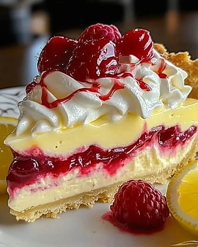 Zitronen-Himbeer-Käsekuchen