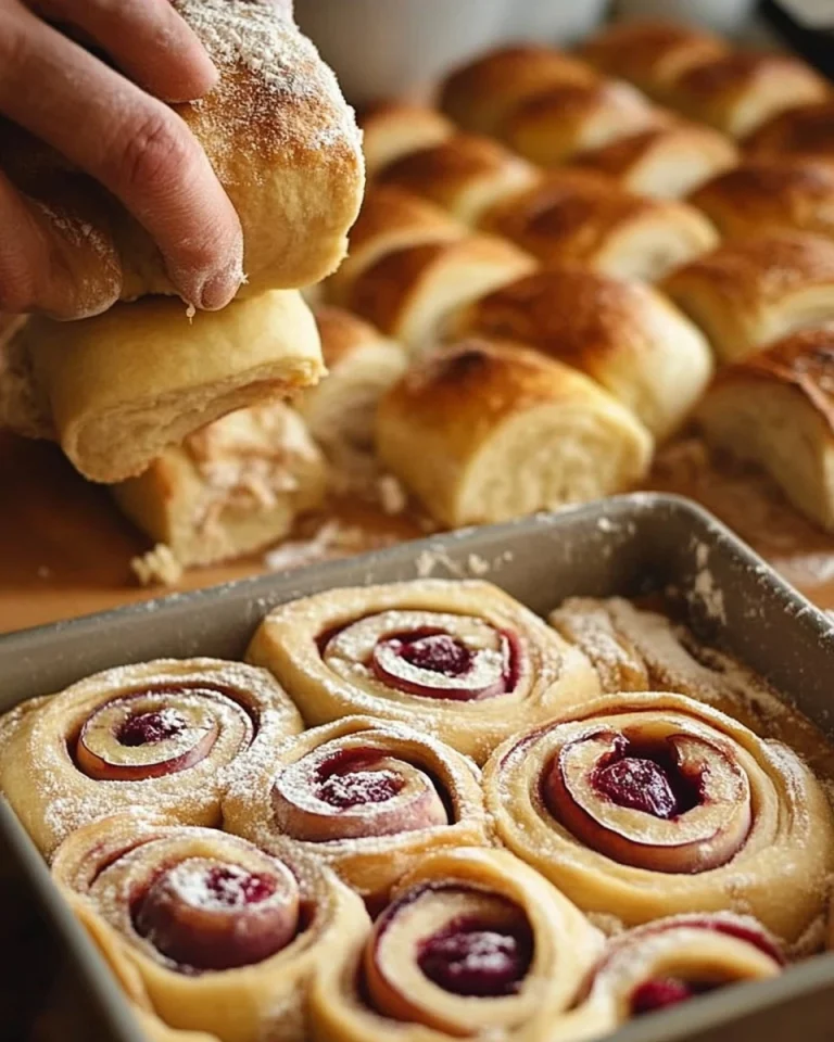 Zwetschgenschnecken frisch gebacken mit Zwetschgenfüllung