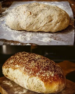 Frisches Zwiebelbrot, frisch gebacken in wenigen Minuten