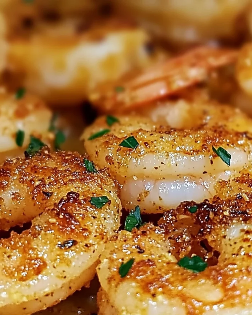 Knoblauch-Parmesan-Garnelen knusprig zubereitet in der Heißluftfritteuse