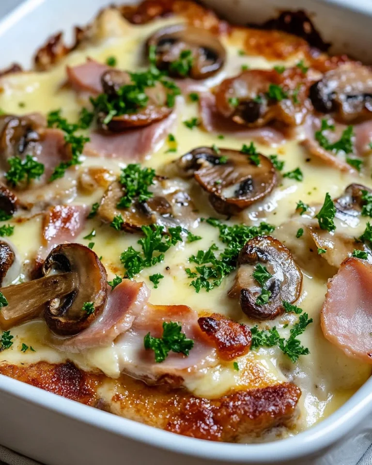 Überbackene Schnitzel mit Käse und Kräutern im Ofen gebacken