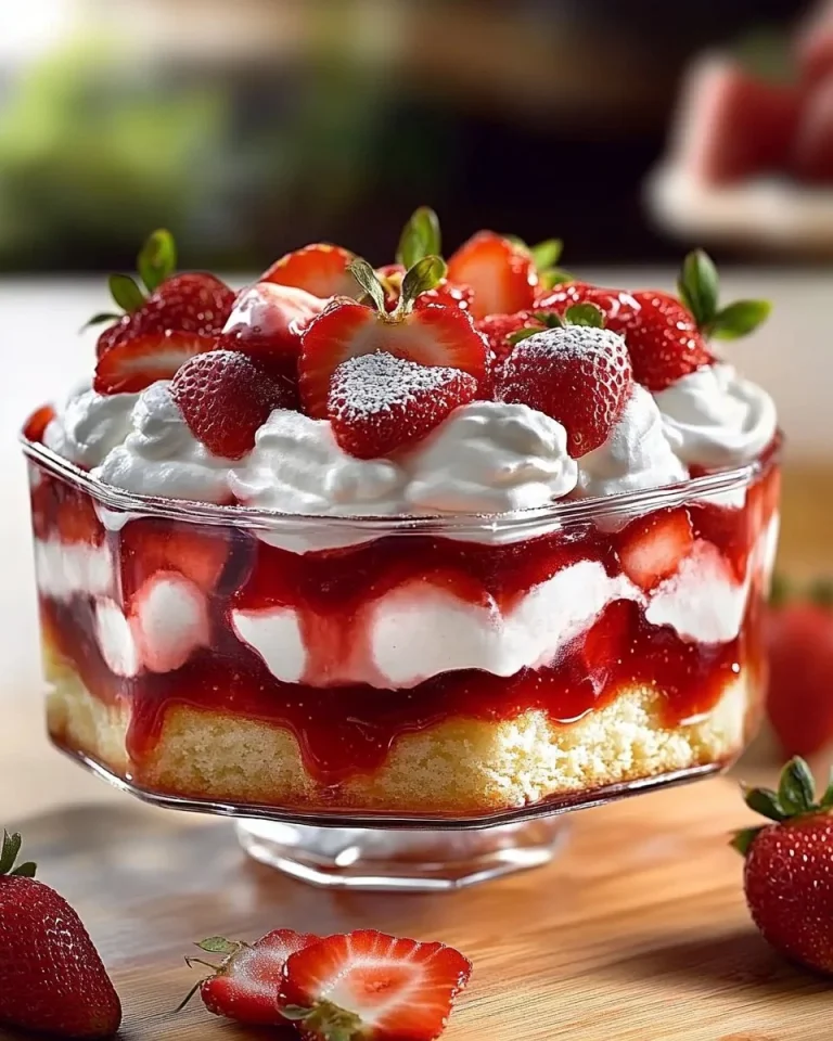 Leckeres Erdbeer Tiramisu mit frischen Erdbeeren und Creme