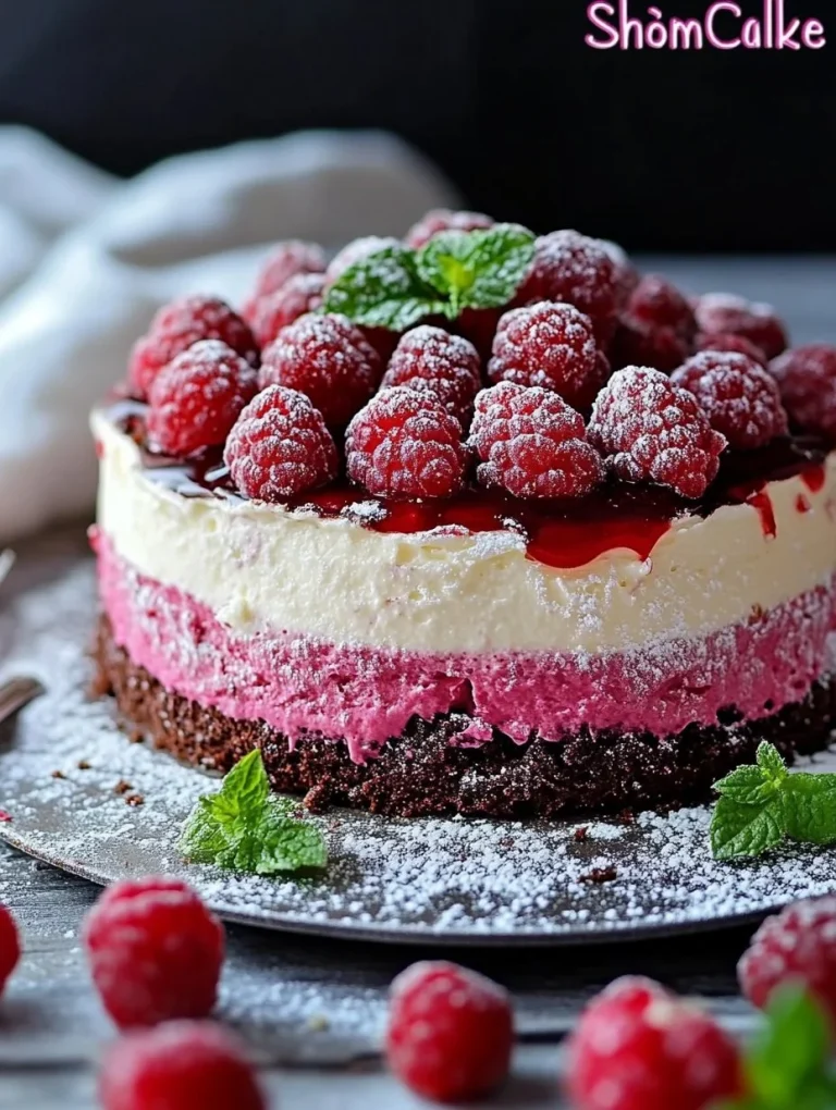Himbeer-Schokotorte, köstliches Rezept mit Schokolade und Himbeeren