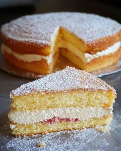 Käesahne Torte mit frischen Erdbeeren, ein köstliches Dessert.