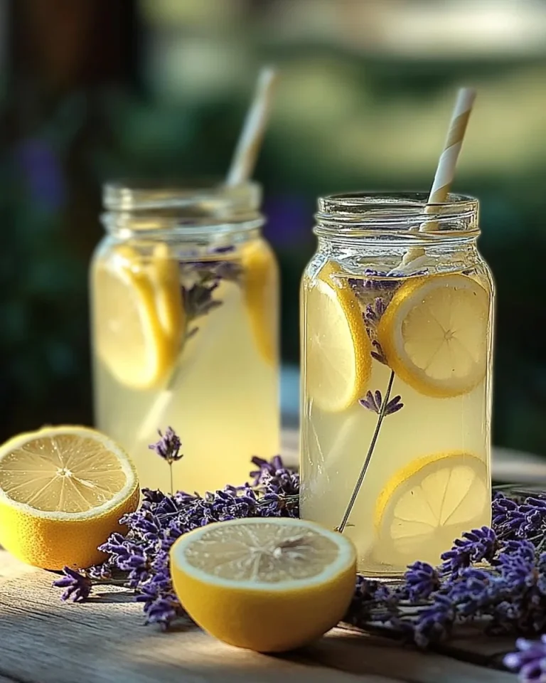Erfrischende Lavendel-Zitronen-Limonade mit frischen Zutaten