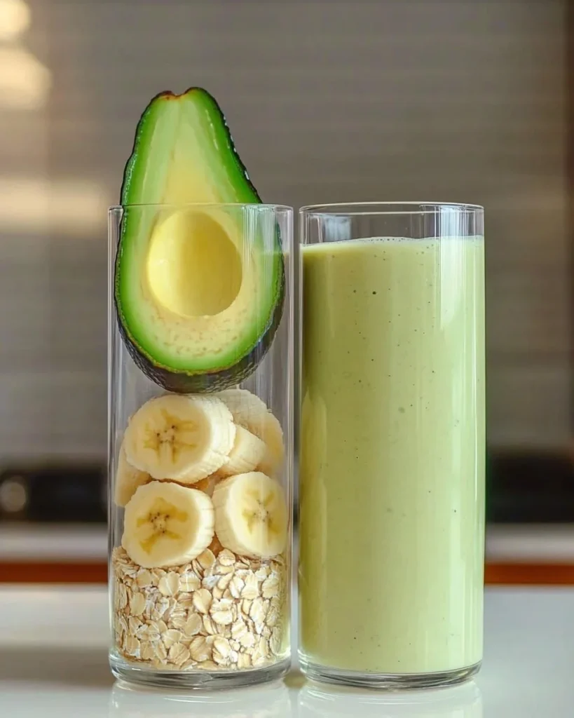 Gesunder Smoothie zum Frühstück mit frischen Zutaten