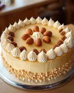 Lübecker Marzipantorte mit feinem Marzipan und Schokolade auf einem Teller