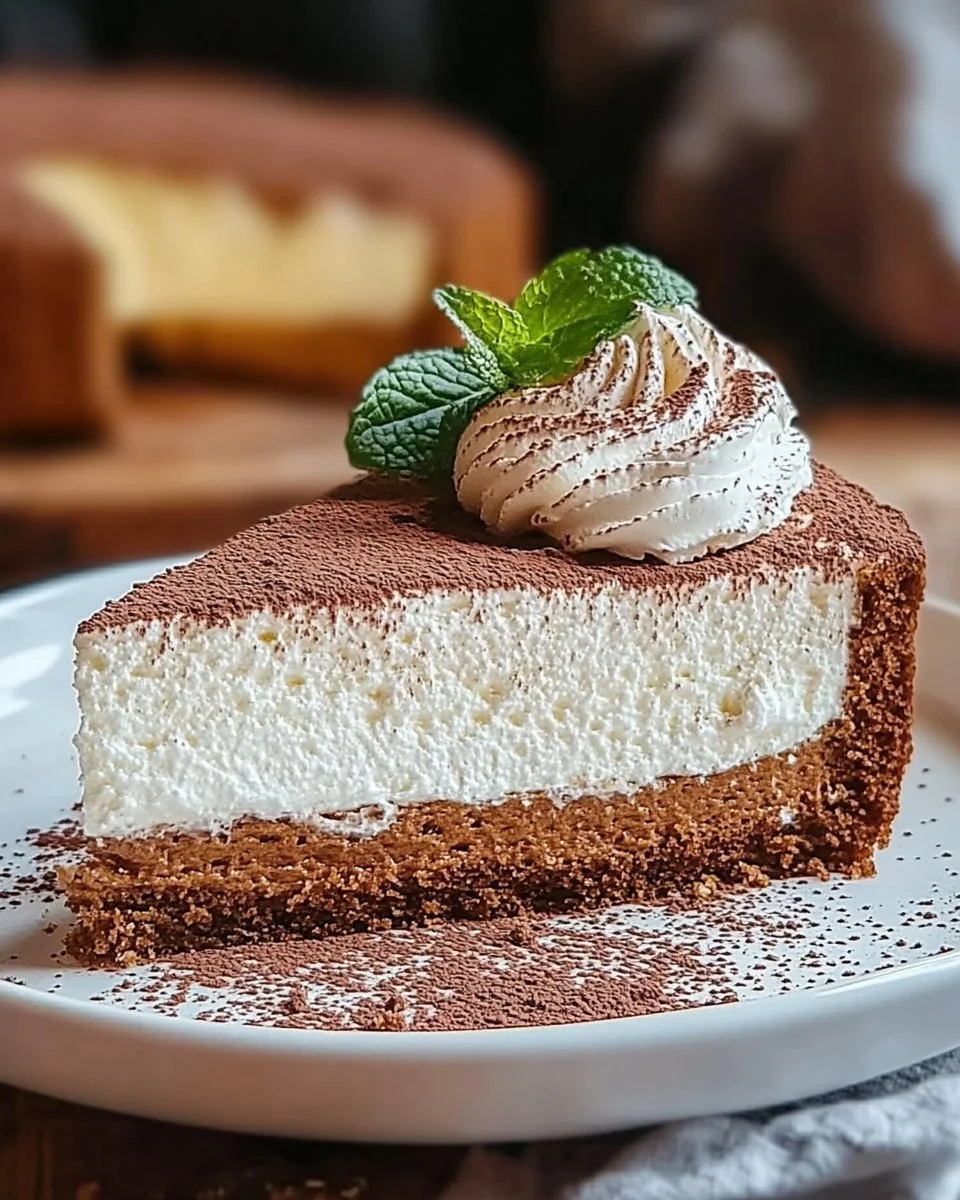Leckerer Quarkkuchen, frisch gebacken und verziert auf einem Kuchenteller.