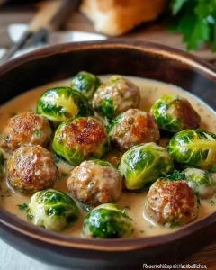 Rosenkohleintopf mit Hackbällchen, lecker und nahrhaft
