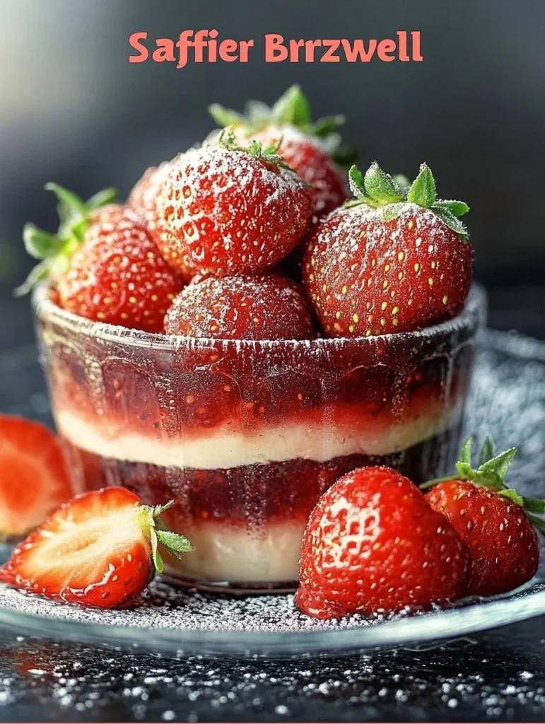 Saftige Erdbeer-Donauwelle mit frischen Erdbeeren und cremiger Schicht