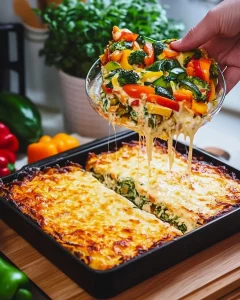 Schnelle Gemüsepizza mit Joghurtsauce auf einem Teller serviert