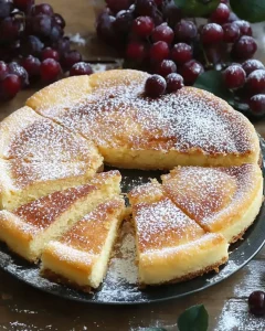 Schnelle Quarkpfannkuchen auf einem Teller serviert