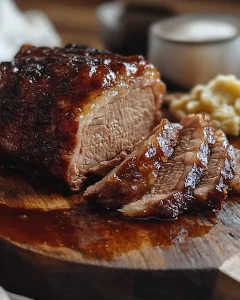 Traditioneller Schweinebraten mit knuspriger Kruste und saftigem Fleisch