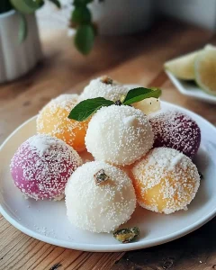 Zitronen-Kokos-Bällchen – erfrischende Snacks aus Zitronen und Kokosnuss