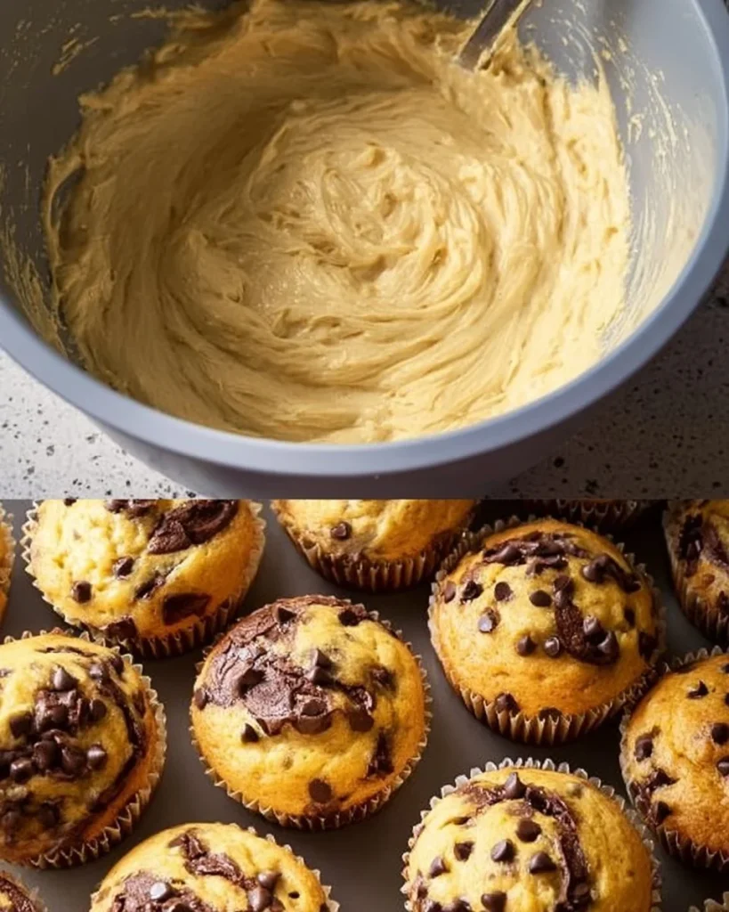 Leckere und saftige Nutella-Muffins frisch aus dem Ofen