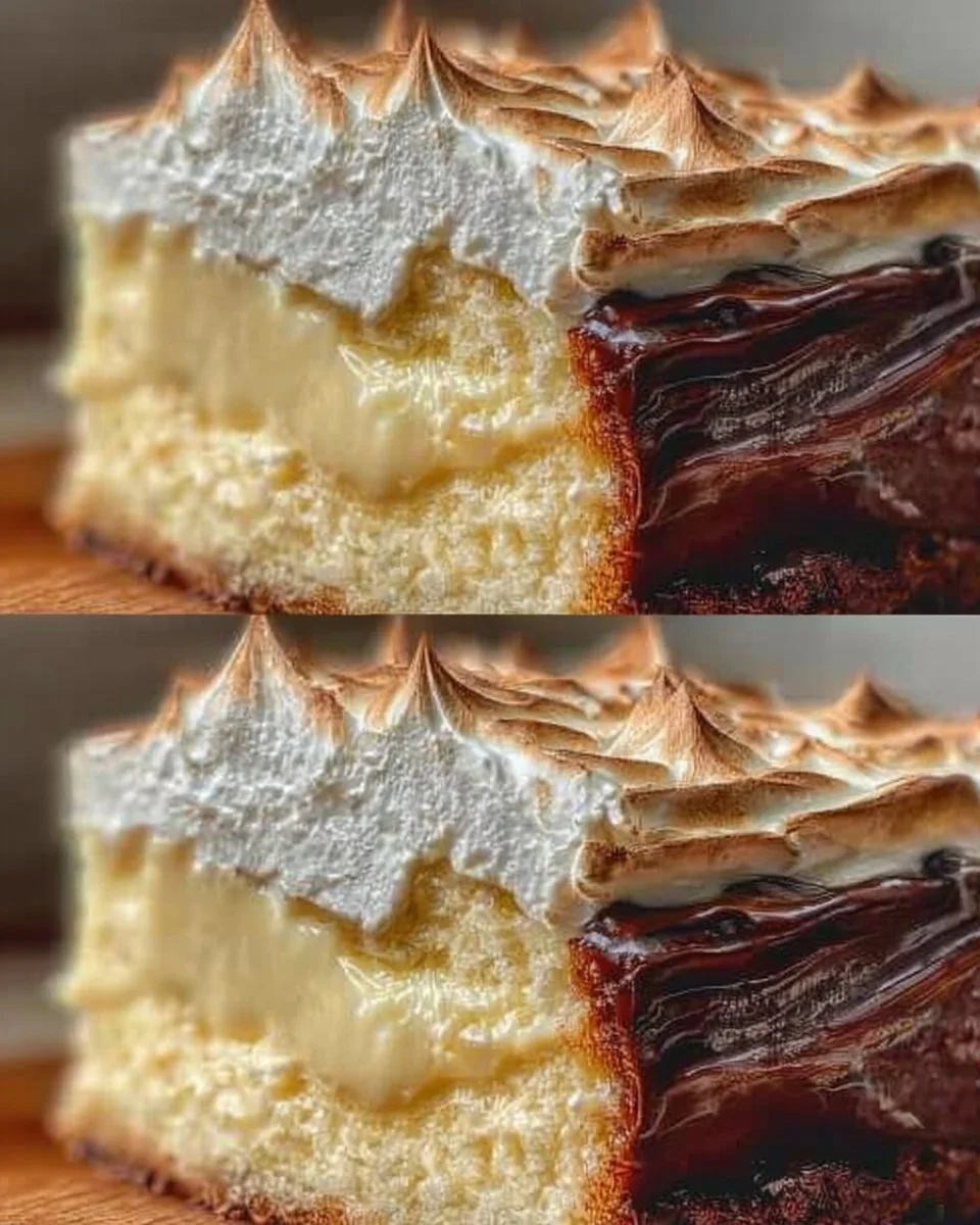 Schnitt von einem saftigen Tränchenkuchen auf einem Teller