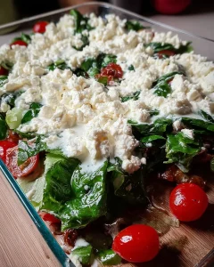 Feldsalat mit Hirtenkäse auf einem Teller, garniert mit frischen Kräutern.