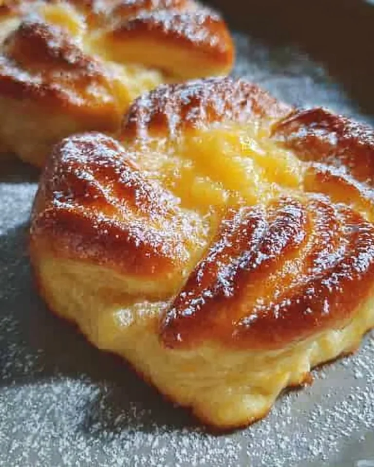 Puddingteilchen - zarte Teiggebäcke mit leckerem Puddingfüllung