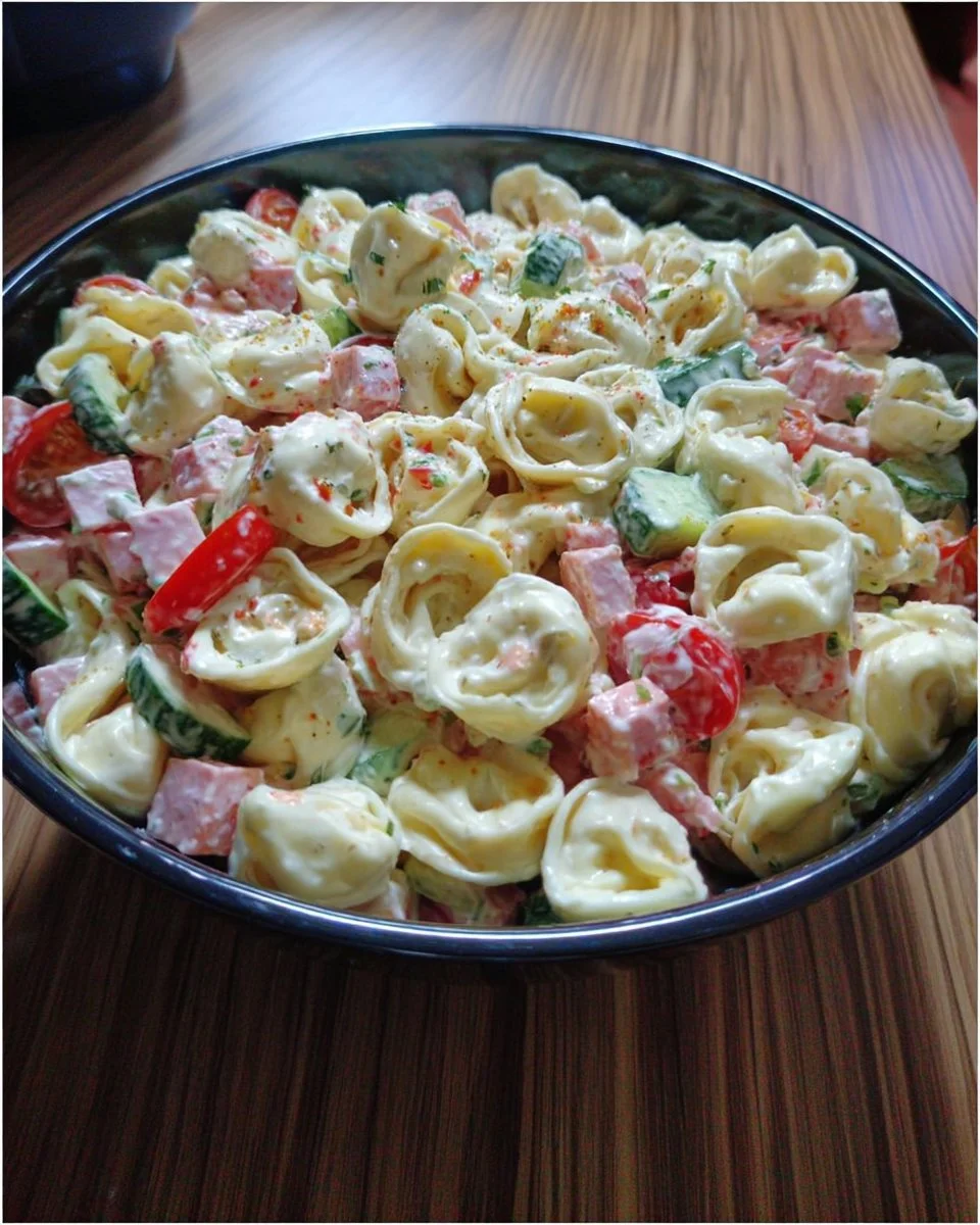 Schneller Tortellini-Salat für Grillpartys und sommerliche Feiern