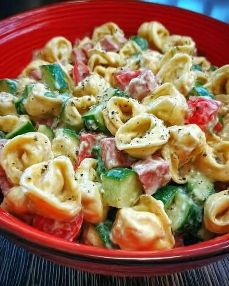 Schneller Tortellini Salat für Grillabende und Sommerpartys