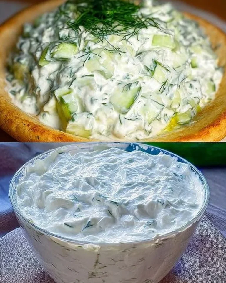 Hausgemachtes Tzatziki nach griechischer Art, perfekt als Dip oder Beilage.