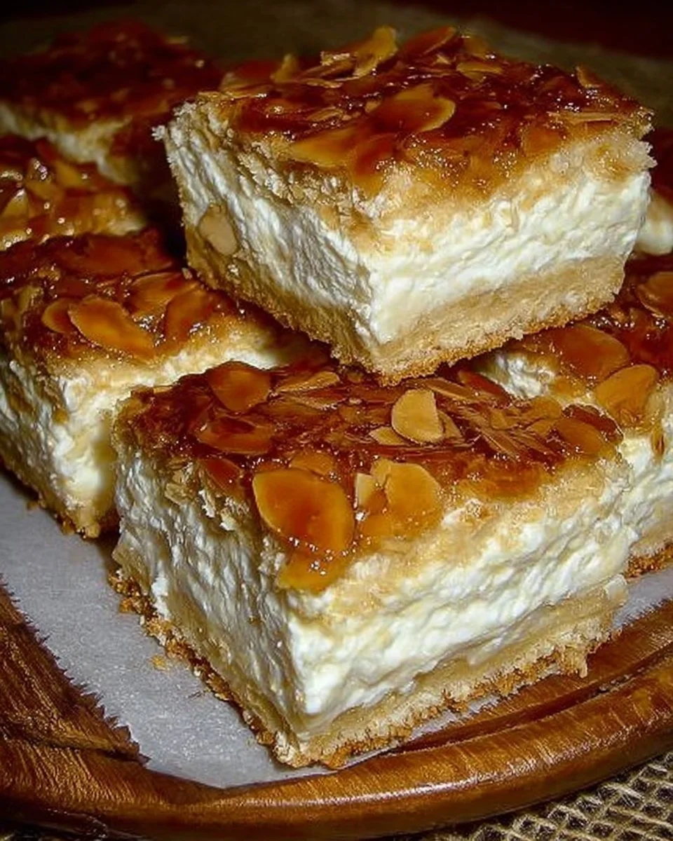 Ultimativer Bienenstich Kuchen mit Sahnefüllung und Mandelkruste