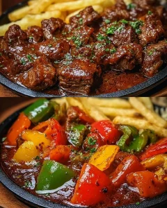 Bester Schaschliktopf nach Omas Rezept mit leckerem Grillfleisch und Gemüse