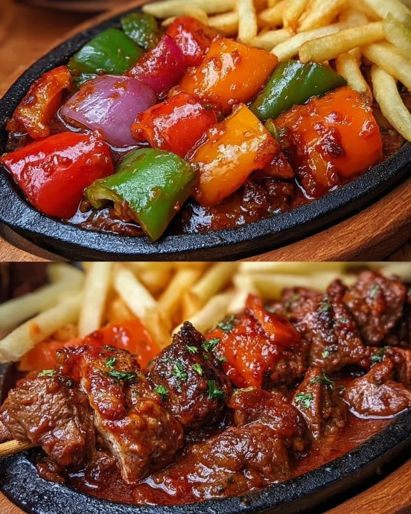 Traditioneller Schaschliktopf mit köstlichen Zutaten wie bei Oma