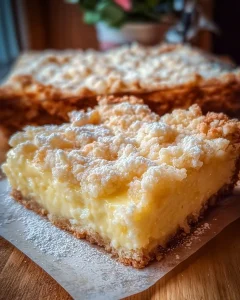 Leckerer Vanillepudding Streuselkuchen vom Blech mit Streuseln