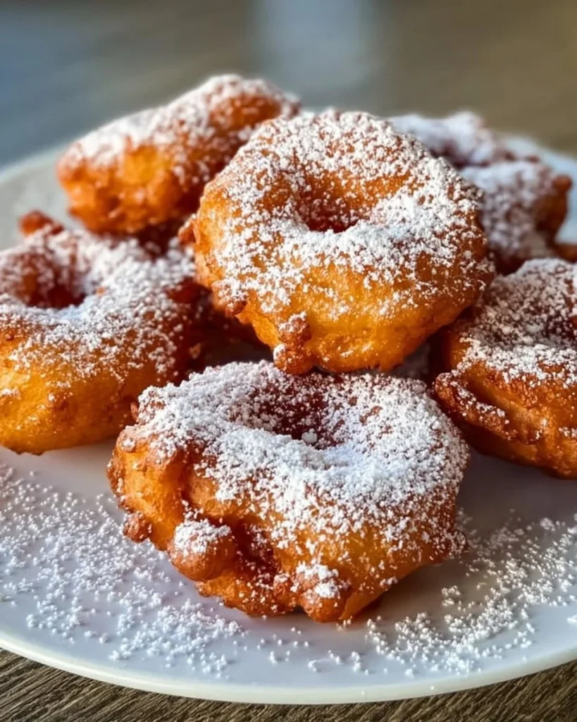 Hausgemachte Apfelküchle - Deutsche Apfel-Donuts mit Zimt und Zucker