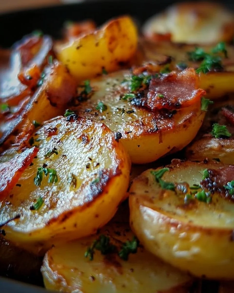 Knusprige Bratkartoffeln serviert auf einem Teller, perfekt zubereitet.