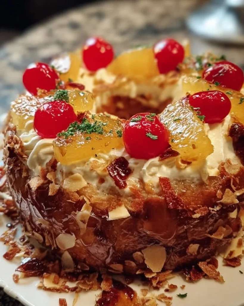 Wunderschöner Frankfurter Kranz Kuchen mit Buttercreme und Nüssen