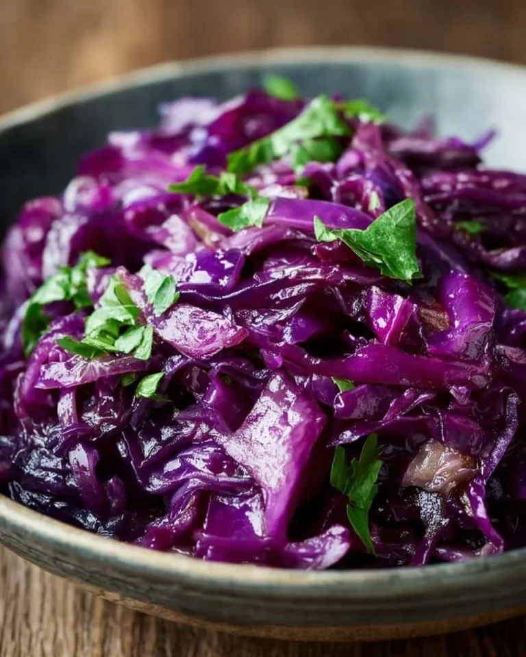 Geschmorter Rotkohl als köstliche Beilage für festliche Anlässe