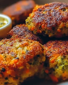 Gesunde Gemüseschnitzel auf einem Teller, angereichert mit frischem Gemüse.