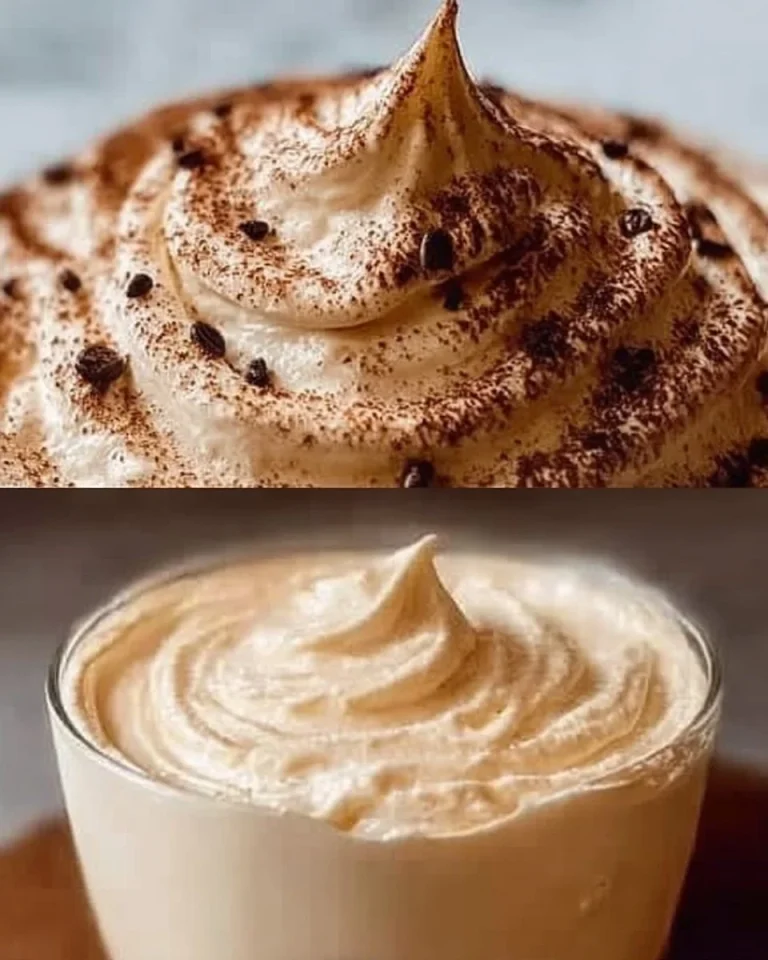 Becher mit leckerer Kaffeecreme und Kaffeebohnen daneben