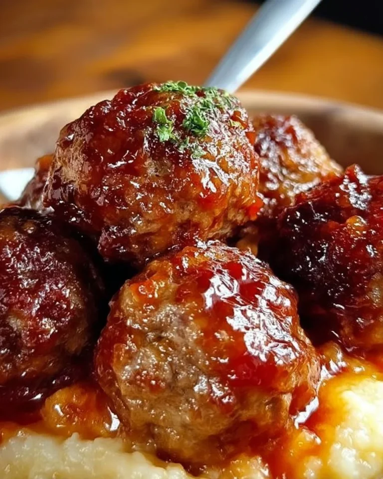 Saftige klassische Frikadellen auf einem Teller, serviert mit Beilagen.