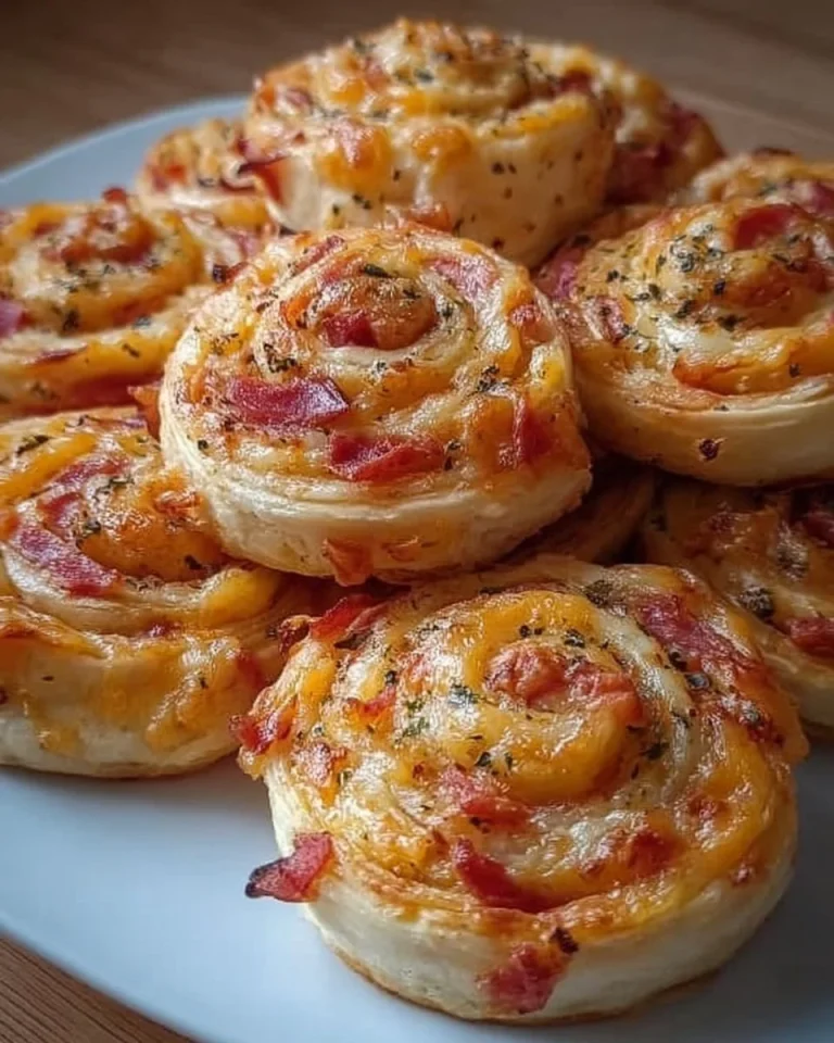 Klassische Pizzaschnecken frisch aus dem Ofen