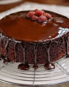 Sachertorte - klassische österreichische Schokoladentorte mit Aprikosenmarmelade