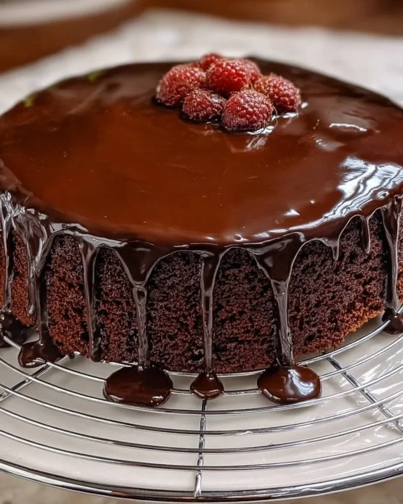 Sachertorte - klassische österreichische Schokoladentorte mit Aprikosenmarmelade