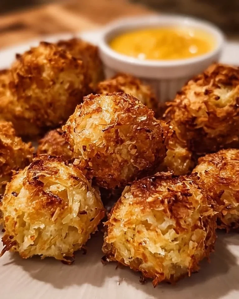 Leckere Sauerkrautbällchen frisch gebacken auf einem Teller.