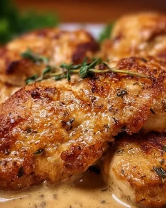 Leckeres Philadelphia-Hähnchen nach Omas Rezept auf einem Teller serviert