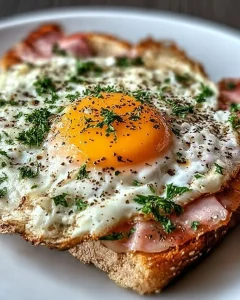 Strammer Max – herzhaftes Gericht mit Schinken, Ei und frischem Brot