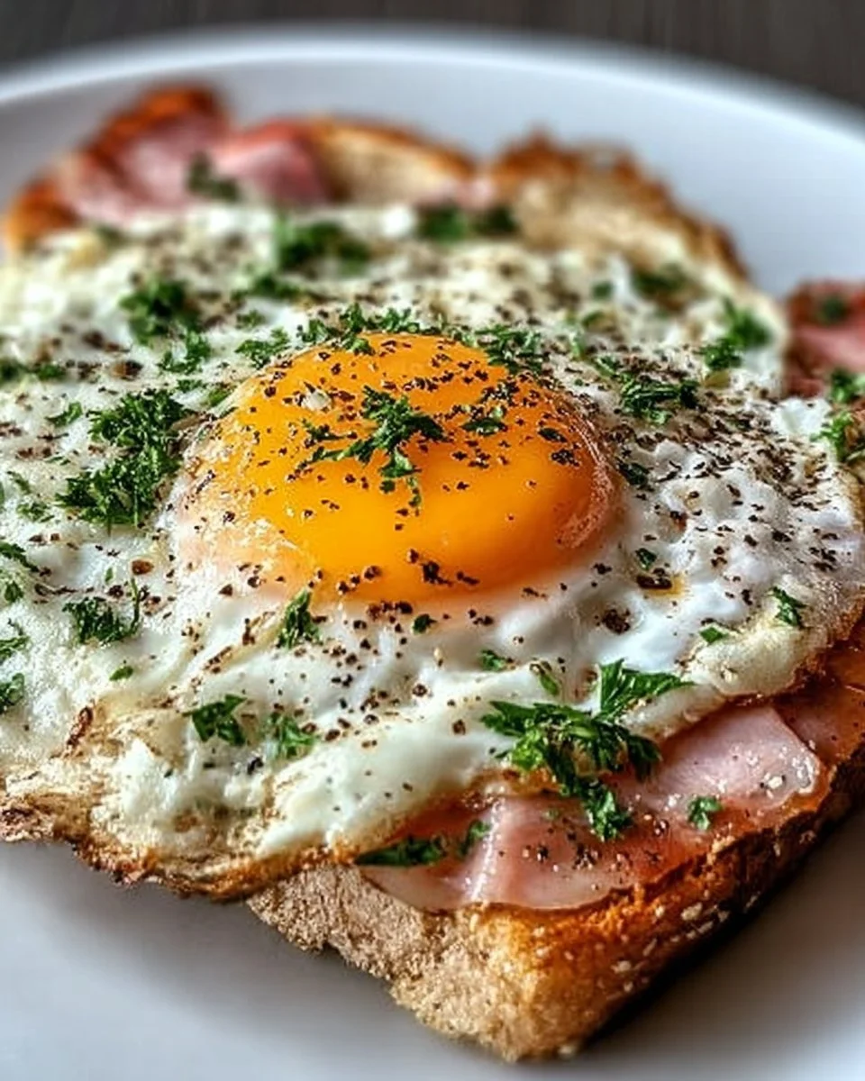Strammer Max – herzhaftes Gericht mit Schinken, Ei und frischem Brot
