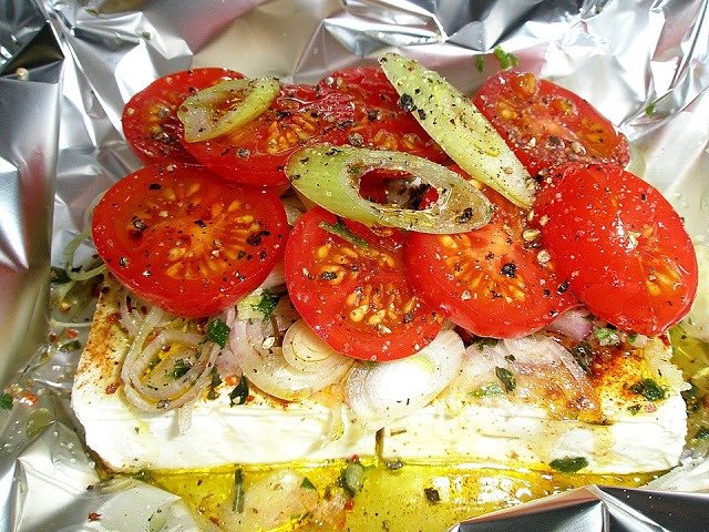 Gebackener Schafskäse