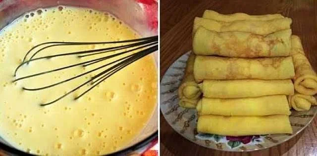 Fluffige Buttermilchpfannkuchen auf einem Teller mit frischen Früchten