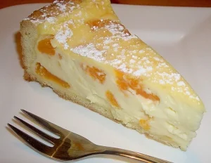 Delikater Mandarinen Pudding Kuchen mit Schmand und frischen Mandarinen