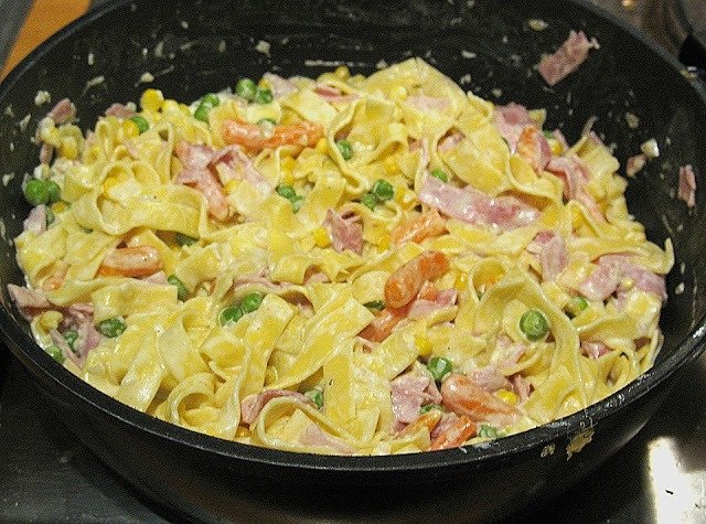 Schmand Schinken Nudeln